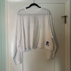 Duke Blue Devils Cropped Shire Long Sleeve Shirt